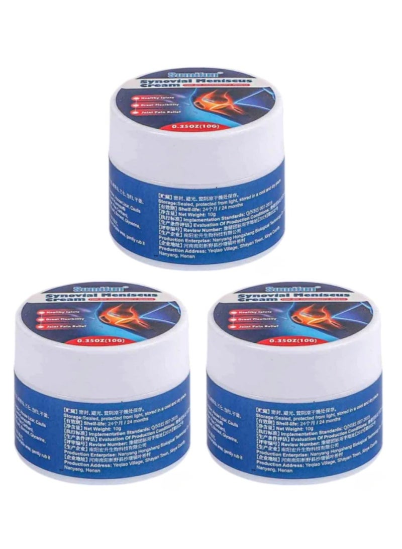 Sumifun 3Pcs Synovial Meniscus Cream, Pain Relief Ointment 10g - Image 1